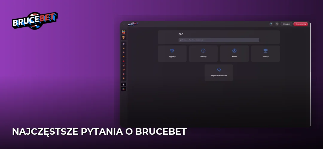 Zrzut ekranu strony BruceBet