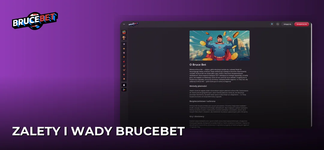 Zrzut ekranu strony BruceBet