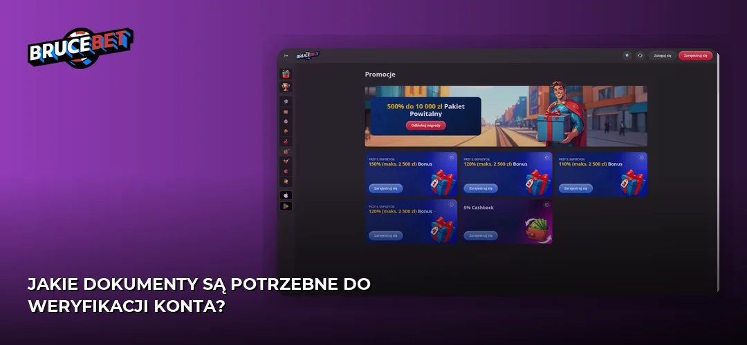 Zrzut ekranu strony BruceBet