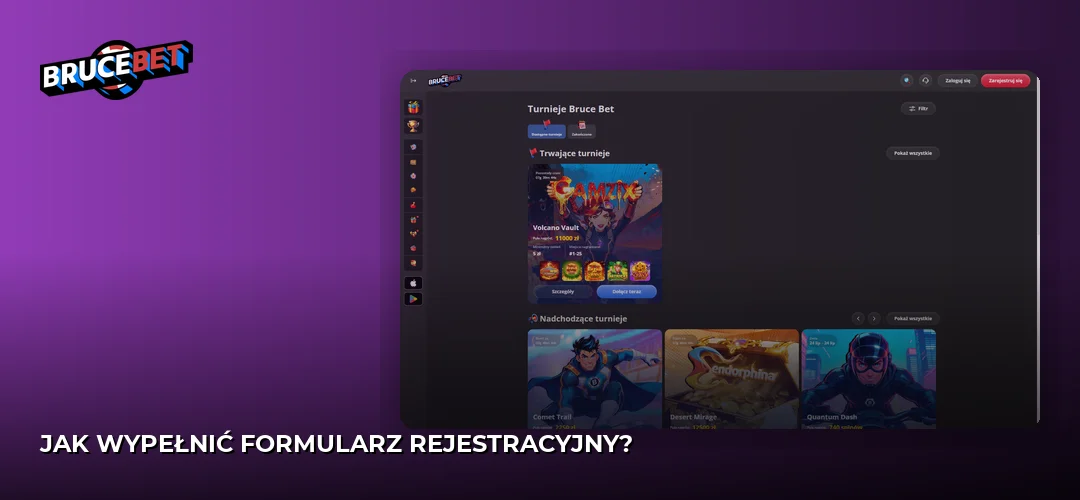 Zrzut ekranu strony BruceBet