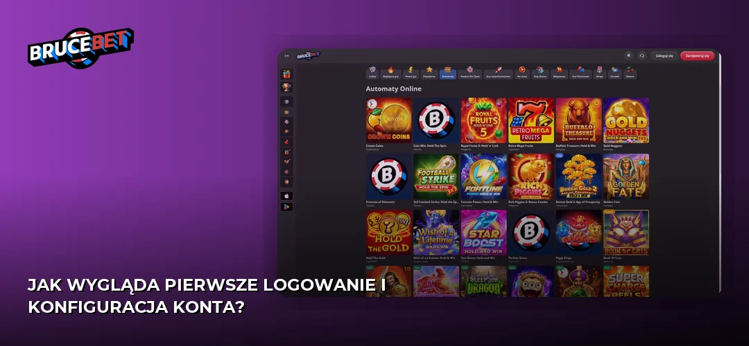 Zrzut ekranu strony BruceBet